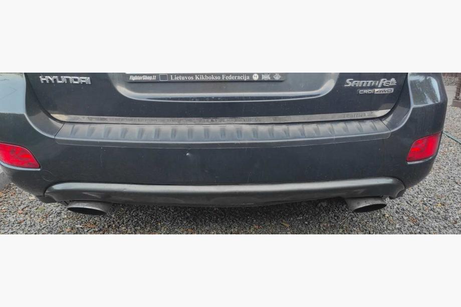 Hyundai Santa Fe 2 2006-2012 Kofferraumleiste Edelstahl Foto 3