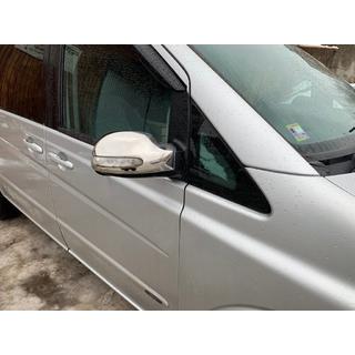 Spiegelabdeckungen Edelstahl (2004-2010, Viano, 2 Stk) Mercedes Vito W639 2004-2014 Foto 2
