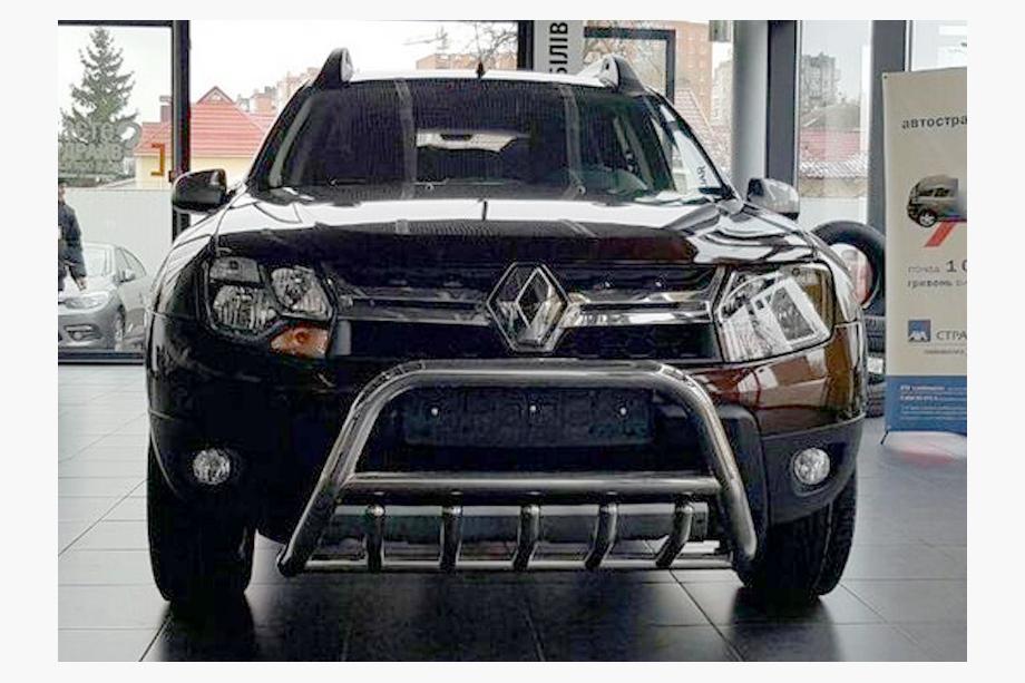 Renault Duster 2008–2017 Frontbügel ohne Schriftzug WT003 (Edelstahl) Foto 3