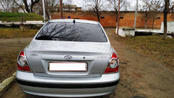 Hyundai Elantra (XD) 2000-2011 Chrom Rückleuchten Abdeckungen (2 Stk, Kunststoff) Foto 6