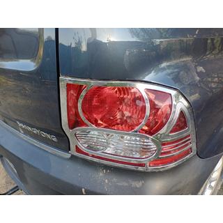 Chrom Rückleuchten Abdeckungen (2 Stk, Kunststoff) SsangYong Action 2005-2018 Foto 1