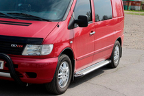 Mercedes Vito W638 1996-2003 Trittbretter Allmond Grey (2 Stk., Alu) Foto 3