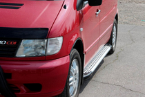 Mercedes Vito W638 1996-2003 Trittbretter Allmond Grey (2 Stk., Alu) Foto 4