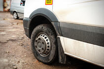 Volkswagen Crafter 2006-2016 Breite Radlaufverkleidungen (4 Stk, schwarz) Foto 3
