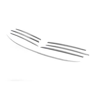 Chrom Zierleisten für Kühlergrillrahmen (2000-2002, 7-teilig, Edelstahl) Mercedes Sprinter W901/902/903/904/905 1995–2006 Foto 3