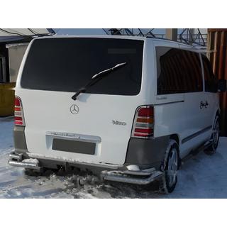 Chrom Blenden für Rückleuchten (2 Stk, Edelstahl) Mercedes Vito W638 1996-2003 Foto 1