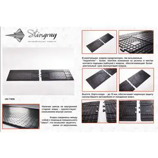 Hintere Gummimatten (2 Stk, Stingray Premium) Foto 2