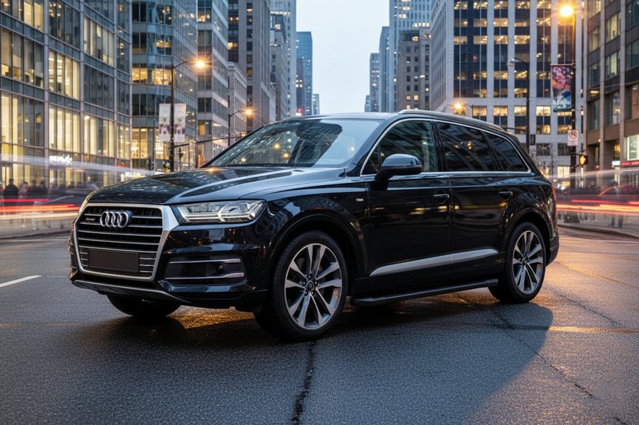 Audi Q7 2015–2026 Trittbretter Allmond Black (2 Stk., Aluminium) Image
