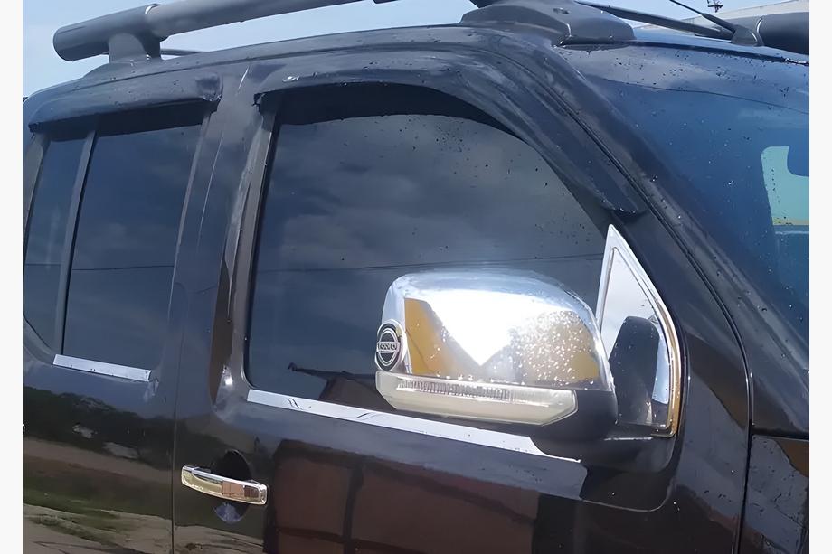 Nissan Navara 2006-2015 Spiegelabdeckungen (2 Stk, Kunststoff) Mit Blinker Foto 3