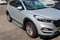 Hyundai Tucson TL 2016-2021 Trittbretter Allmond Grey (2 Stk., Aluminium) Foto 1