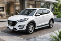 Hyundai Tucson TL 2016-2021 Seitenschweller Allmond White (2 Stk., Aluminium) Foto 1