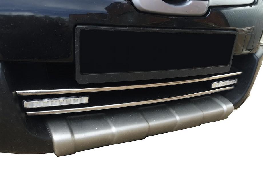 Nissan Qashqai 2007-2010 Leisten für unteren Kühlergrill (2 Stk., Edelstahl) Carmos - Türkischer Edelstahl Image