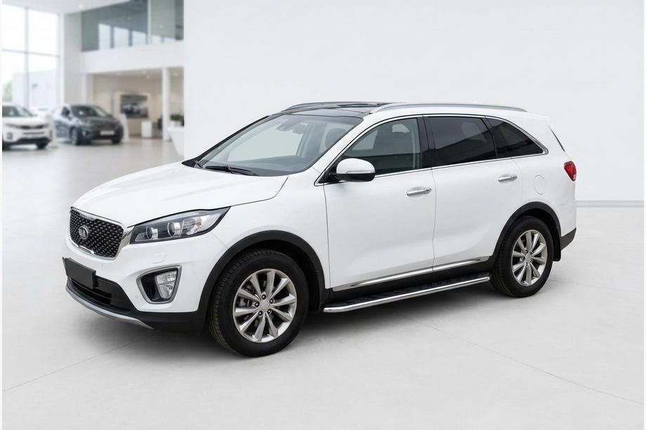 Kia Sorento III UM 2014-2020 Trittbretter Maydos V1 (2 Stk., Aluminium & Edelstahl) Image