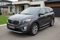 Kia Sorento III UM 2014-2020 Seitenschweller Tayga Grey (2 Stk., Aluminium) Foto 1