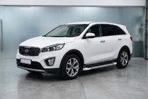 Kia Sorento III UM 2014-2020 Seitenschweller Allmond White (2 Stk., Aluminium) Foto 1