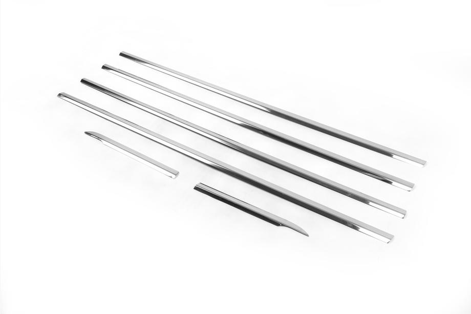Nissan X-trail T31 2007-2014 Fensterzierleisten Edelstahl OmsaLine - Italienischer Edelstahl Foto 3