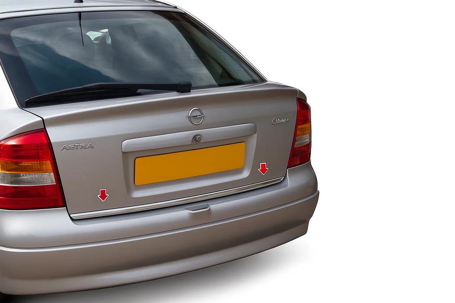 Opel Astra G classic 1998-2012 Kofferraumleiste Edelstahl Carmos - Türkischer Edelstahl Image