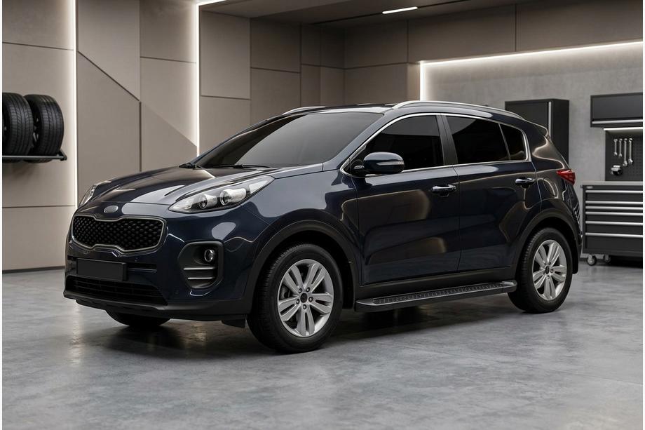 Kia Sportage 2015-2021 Trittbretter Allmond Black (2 Stk., Aluminium) Image