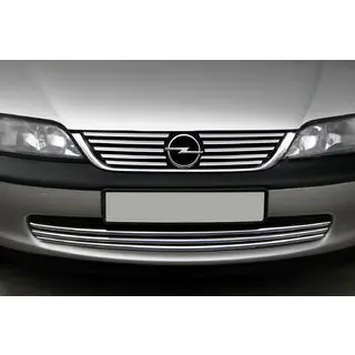 Chrom Kühlergrill Abdeckungen (Edelstahl) Opel Vectra B 1995-2002 Foto 1