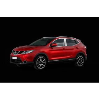 Chrom B-Säulen Abdeckung (4 Stk, Edelstahl) Nissan Qashqai 2014-2021 Foto 3