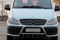 Mercedes Viano 2004-2014 Frontbügel WT003-Plus mit Bügeln (Edelstahl) Foto 1