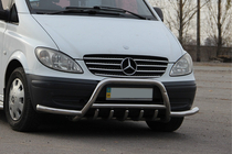Mercedes Viano 2004-2014 Frontbügel WT003-Plus mit Bügeln (Edelstahl) Foto 2