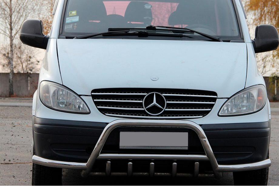 Mercedes Viano 2004-2014 Frontbügel WT003-Plus mit Bügeln (Edelstahl) Image