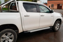 Toyota Hilux 2015- Trittbretter Allmond Grey (2 Stk., Aluminium) Foto 7