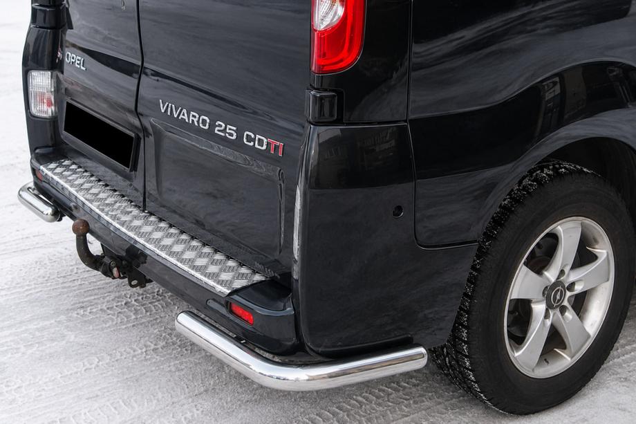 Opel Vivaro 2001–2015 Hintere Eckschutzrohre AK003 (Edelstahl) Image