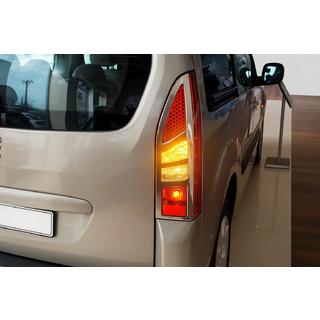 Chrom Blenden für Rückleuchten gerade (2 Stk., Edelstahl) Citroen Berlingo 2008-2018 Foto 1