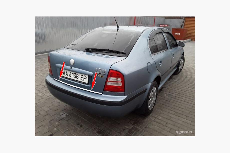Skoda Octavia I Tour A4 1996-2010 Kofferraumleiste Edelstahl Image