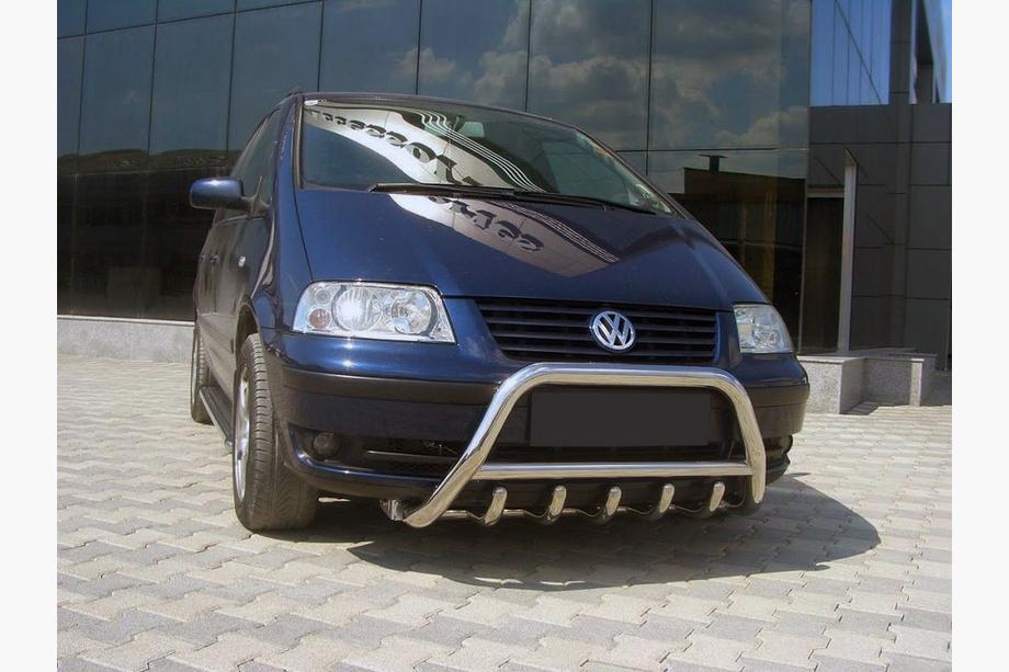 Volkswagen Sharan 2010-2023 Frontbügel WT003 (Edelstahl) 60 mm, mit Schriftzug Image