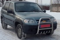 Chevrolet Niva 1998-2020 Frontbügel QT007 (Edelstahl) Foto 4