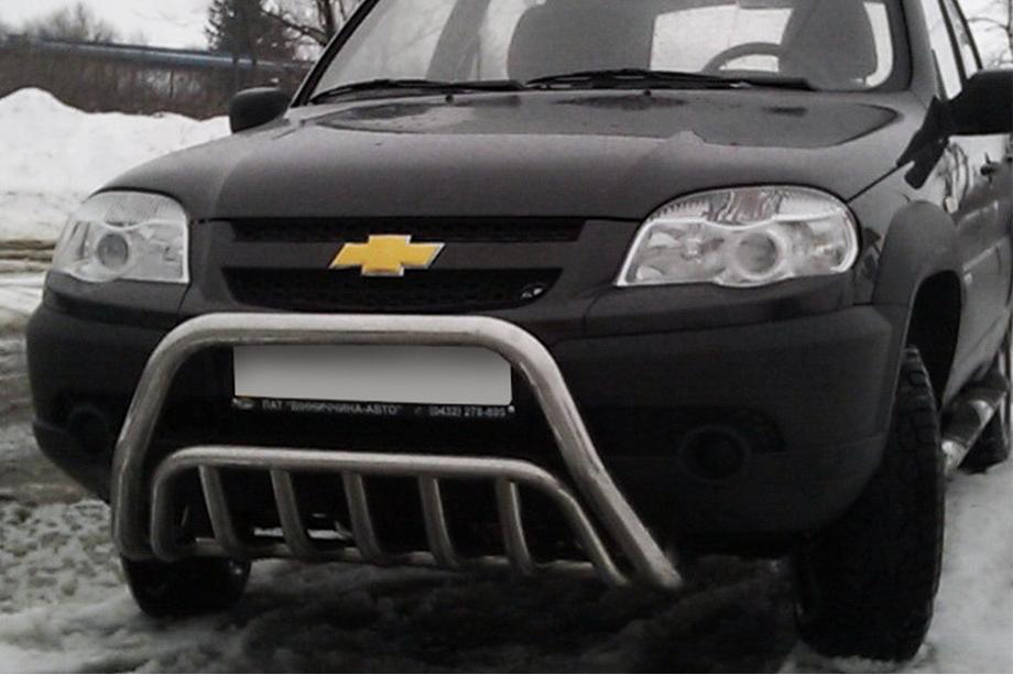 Chevrolet Niva 1998-2020 Frontbügel WT002 (Edelstahl) Image
