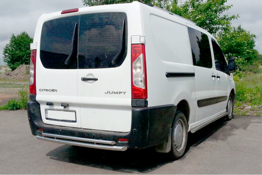 Citroen Jumpy 2007–2017 Heckbügel Double (Edelstahl) Image