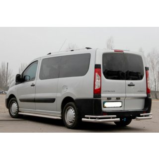 Hintere Eckschutz AK-003-Double (2 Stk., Edelstahl) Peugeot Expert 2007-2016 Foto 3
