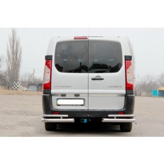 Hintere Eckschutz AK-003-Double (2 Stk., Edelstahl) Peugeot Expert 2007-2016 Foto 2