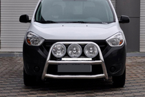 Dacia Dokker 2013-2022 Frontbügel WT022 (Edelstahl) Foto 1