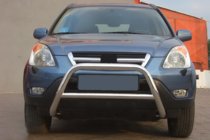 Honda CRV 2001-2006 Frontbügel WT005 (Edelstahl) Foto 1