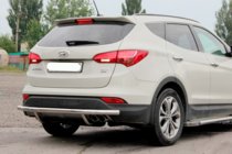 Hyundai Santa Fe 3 2012-2018 Heckbügel AK002 (Edelstahl) Foto 2
