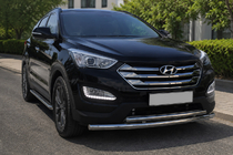 Hyundai Santa Fe 3 2012-2018 Frontbügel ST014 (Edelstahl) Foto 1
