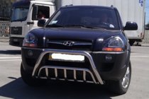 Hyundai Tucson JM 2004- Frontbügel WT002 (Edelstahl) Foto 2
