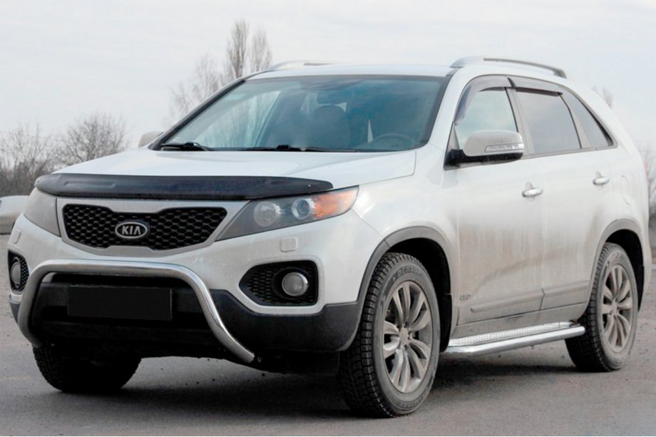 Kia Sorento II XM 2009-2014 Frontbügel WT007 (Edelstahl) Image