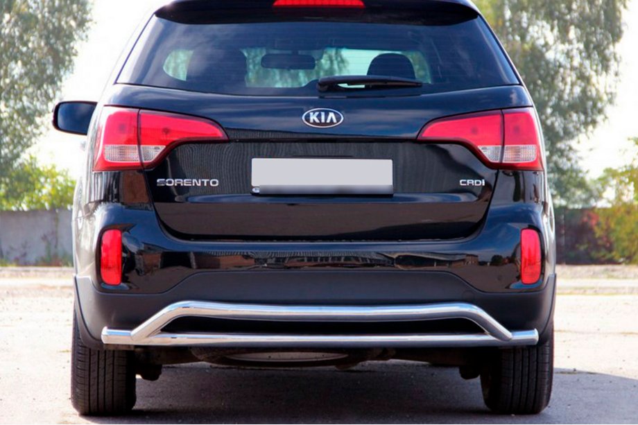 Kia Sorento II XM 2009-2014 Heckschutzbügel AK007-2 (Edelstahl) Image