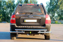 Kia Sportage 2004-2010 Heckbügel AK007 (Edelstahl) Foto 2