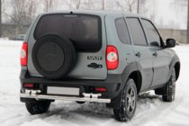 Chevrolet Niva 1998-2020 Heckbügel AK015 (Edelstahl) Foto 1