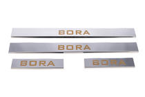 Volkswagen Bora 1998-2004 Einstiegsleisten Carmos (4 Stk, Edelstahl) Foto 2