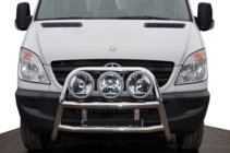 Mercedes Sprinter W906 2006–2018 Frontbügel hoch WT018 (Edelstahl) Foto 1