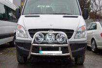 Mercedes Sprinter W906 2006–2018 Frontbügel hoch WT018 (Edelstahl) Foto 2
