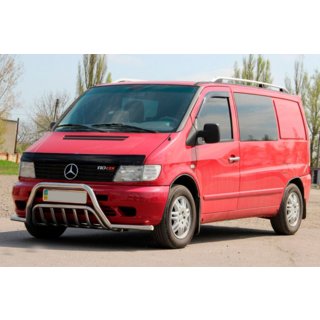 Frontbügel mit Hörnern WT002 Plus (Edelstahl) Mercedes Vito W638 1996-2003 Foto 2